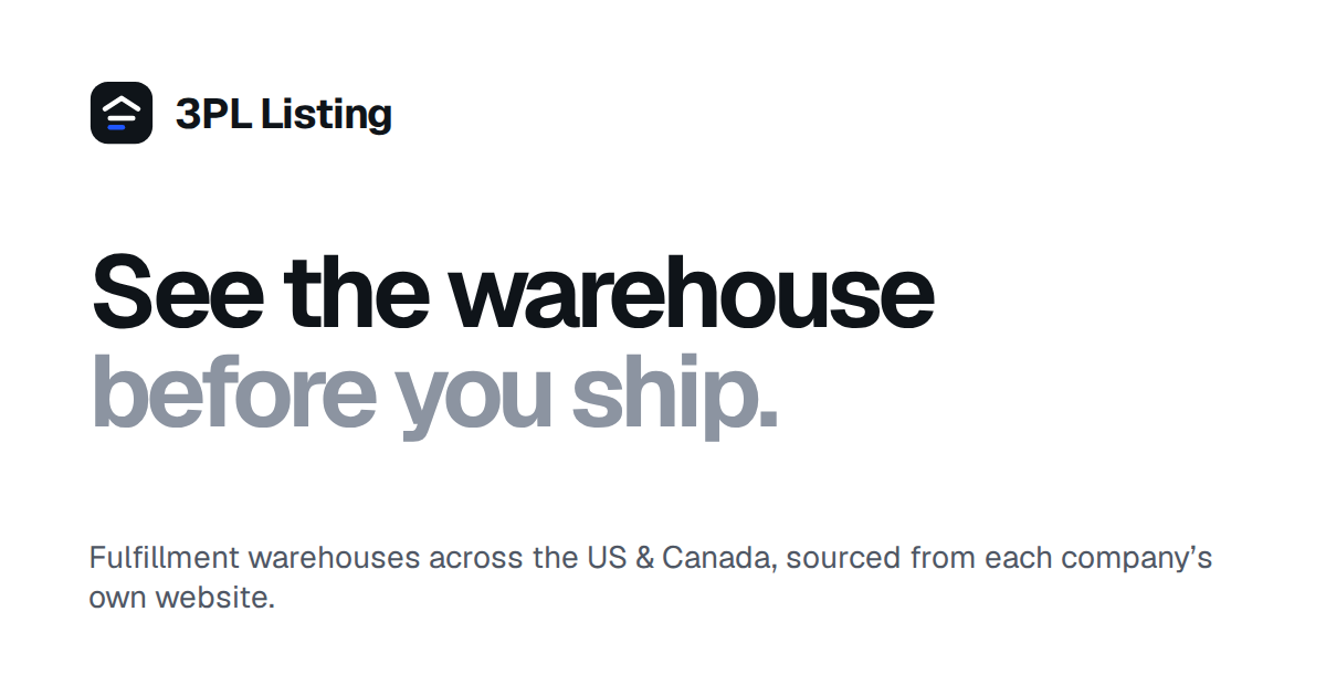 3PL Companies & Fulfillment Warehouses in the US & Canada | 3PL Listing